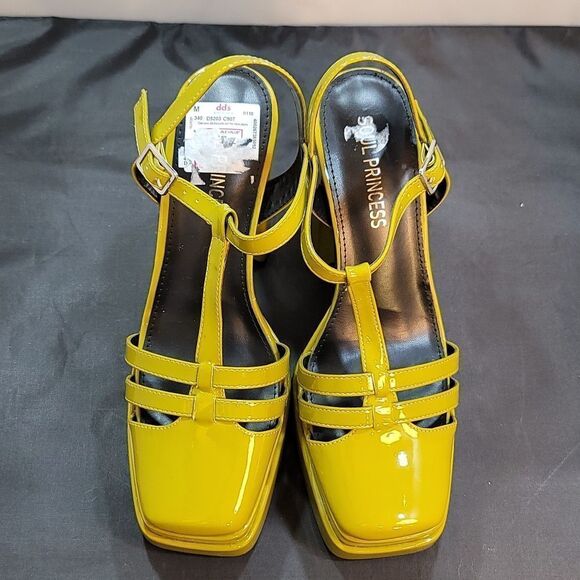 BRAND NEW SOUL PRINCESS PLAIN PLATFORM ANKLE CURVE WIDE HIGH HEEL SAND…S2 - Picture 2 of 15